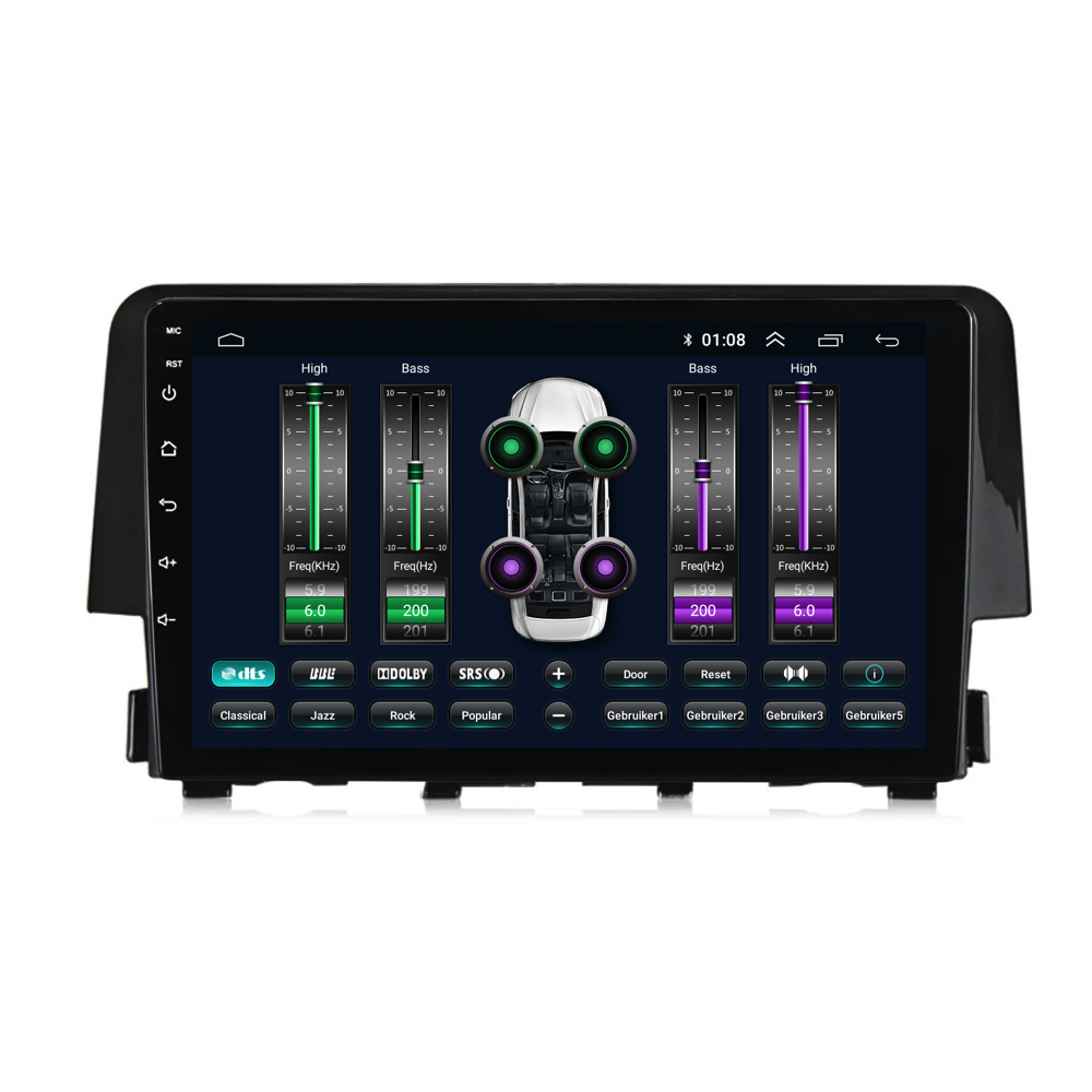 Honda Civic | Android 13 | Autoradio | 2016 t/m 2021 | CarPlay & Android Auto