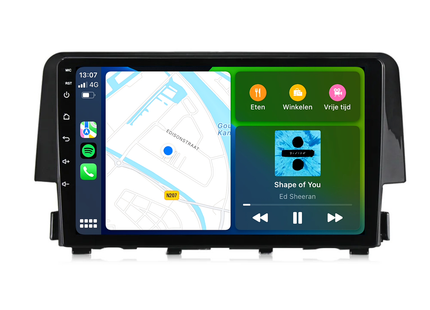 Honda Civic Android Autoradio | 2016 t/m 2021 | CarPlay