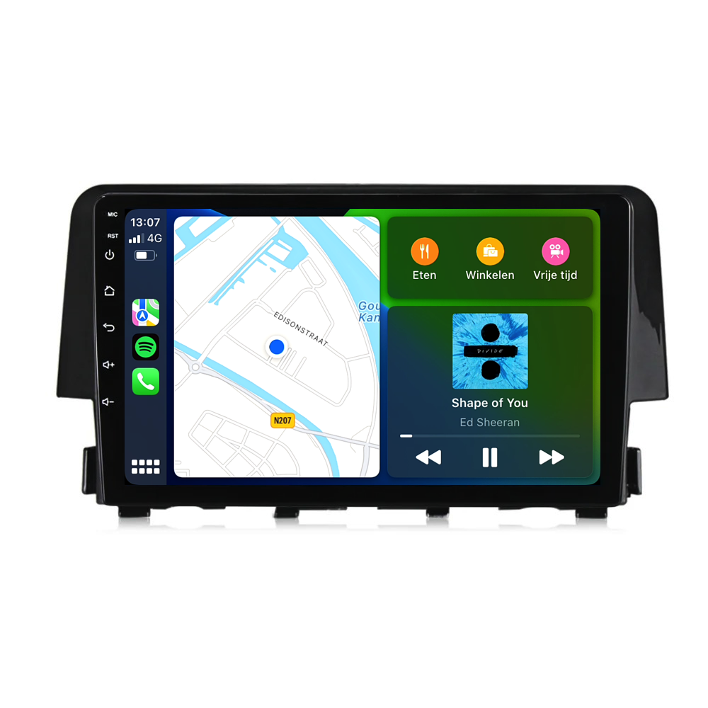 Honda Civic | Android 13 | Autoradio | 2016 t/m 2021 | CarPlay & Android Auto