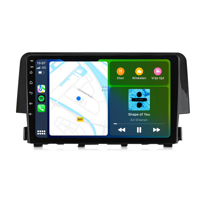 Honda Civic Android Autoradio | 2016 t/m 2021 | CarPlay