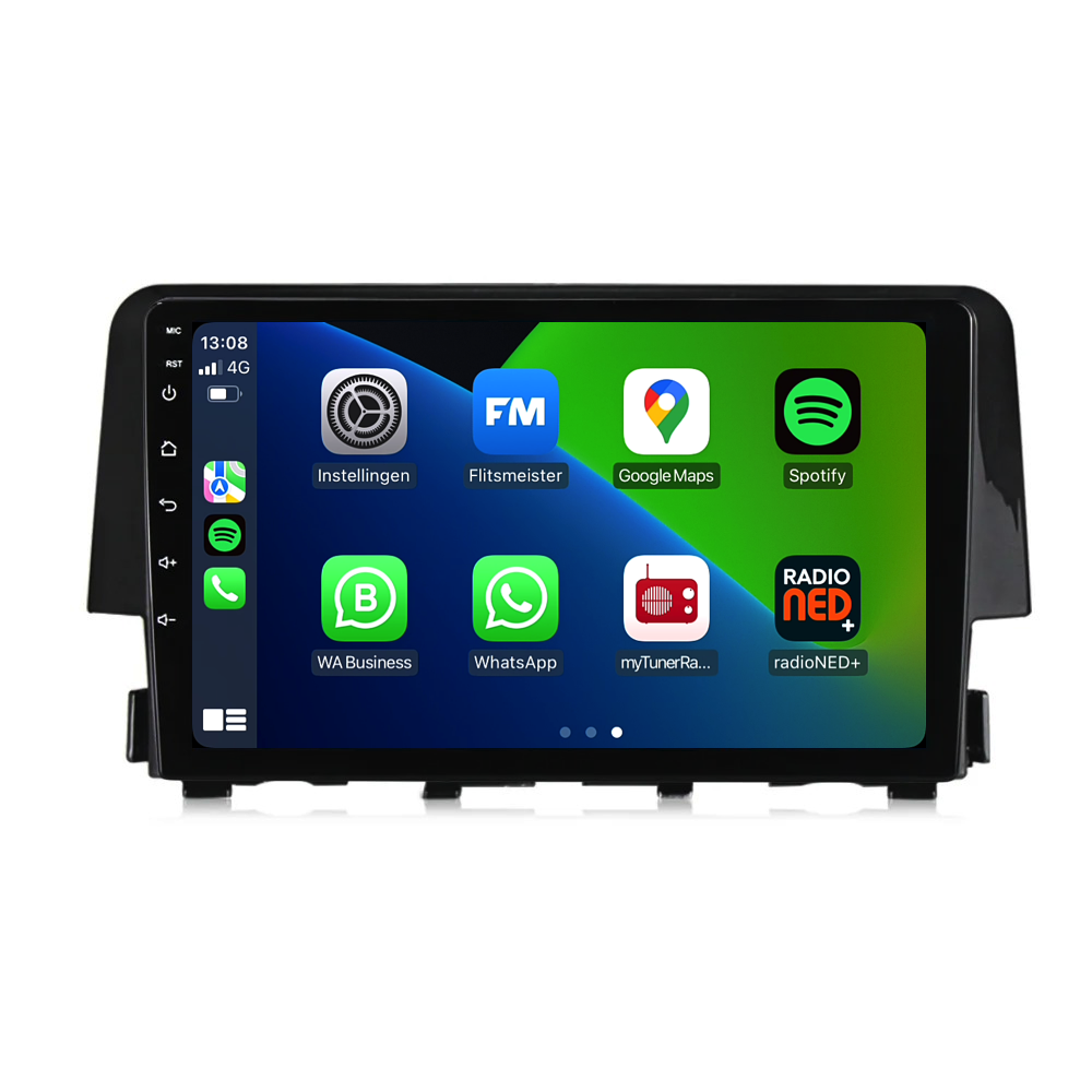 Honda Civic | Android 13 | Autoradio | 2016 t/m 2021 | CarPlay & Android Auto