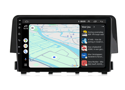 Honda Civic Android Autoradio | 2016 t/m 2021 | CarPlay