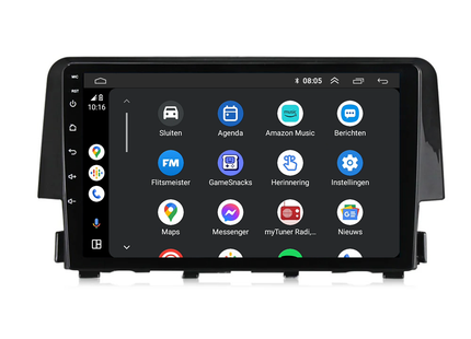 Honda Civic Android Autoradio | 2016 t/m 2021 | CarPlay