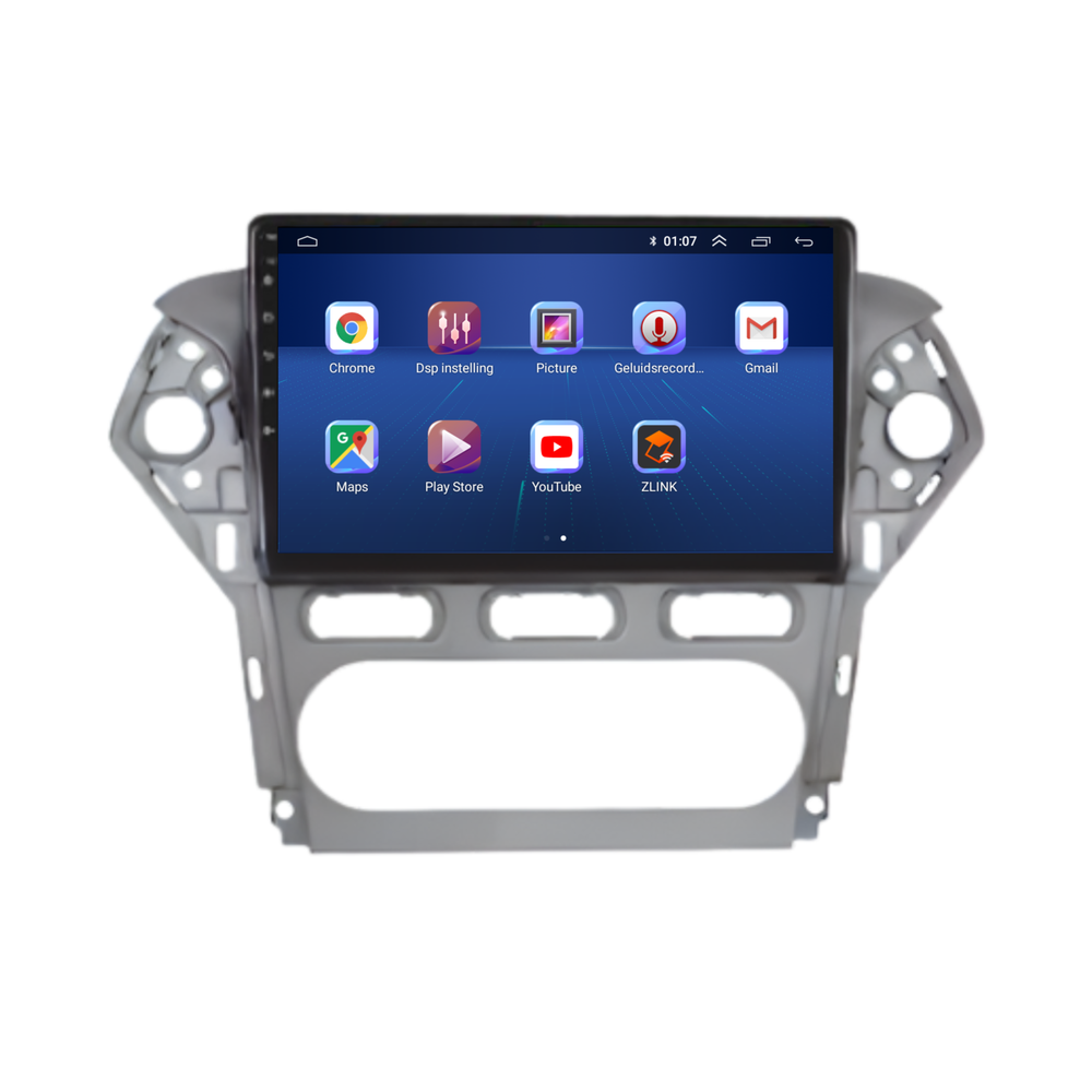 Davilon Ford Mondeo CarPlay Autoradio | 2007 t/m 2014 | Android 13 | Grijs