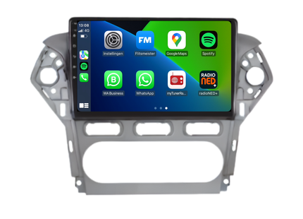 Davilon Ford Mondeo CarPlay Autoradio | 2003 t/m 2014 | Android 13 | Grijs