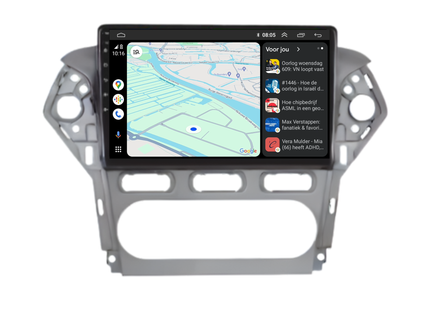 Davilon Ford Mondeo CarPlay Autoradio | 2003 t/m 2014 | Android 13 | Grijs