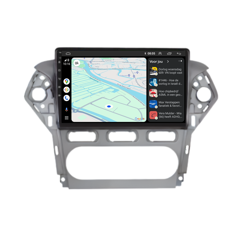 Davilon Ford Mondeo CarPlay Autoradio | 2007 t/m 2014 | Android 13 | Grijs