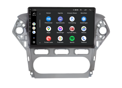 Davilon Ford Mondeo CarPlay Autoradio | 2003 t/m 2014 | Android 13 | Grijs