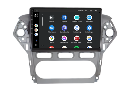 Davilon Ford Mondeo CarPlay Autoradio | 2003 t/m 2014 | Android 13 | Grijs