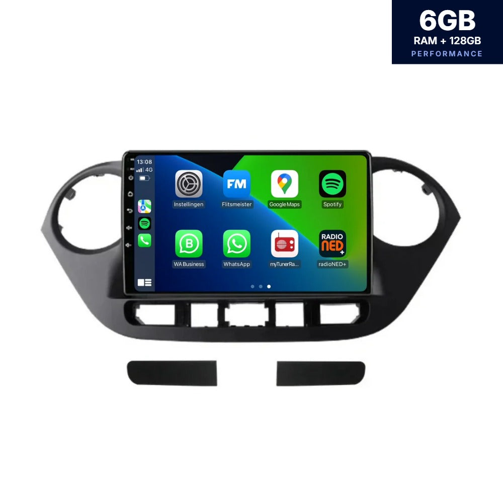 Hyundai i10 CarPlay y Android Auto autorradio | 2014–2017 | Android 13 | Davilon