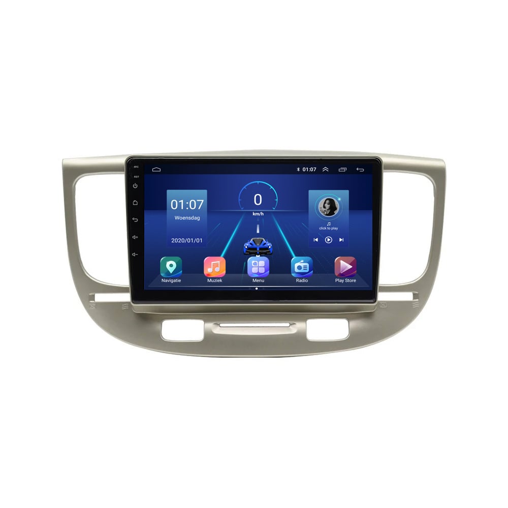 Kia Río | Androide 13| Radio de coche | 2006 a 2010 | Carplay y Android Auto