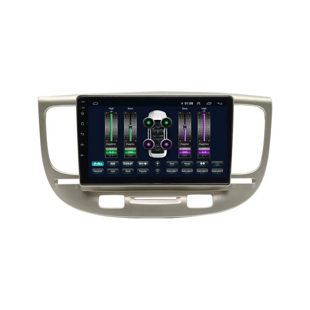 Kia Río | Androide 13| Radio de coche | 2006 a 2010 | Carplay y Android Auto