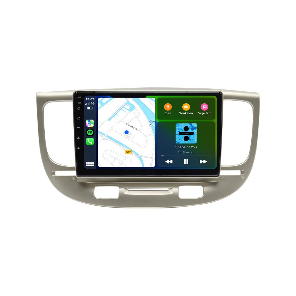 Kia Río | Androide 13| Radio de coche | 2006 a 2010 | Carplay y Android Auto