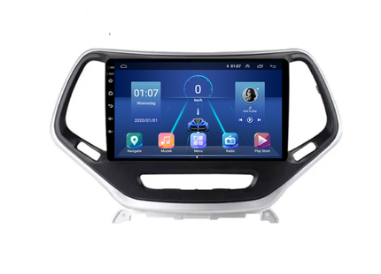 Jeep Cherokee Android 13 Autoradio | 2014 t/m 2018 | Carplay | Davilon