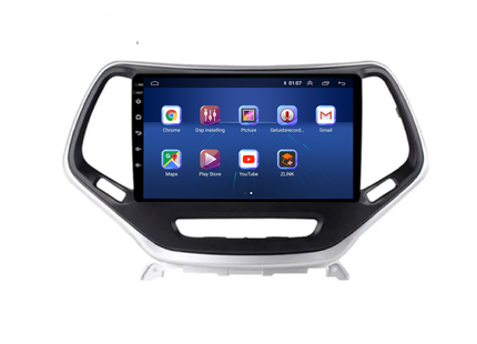 Jeep Cherokee Android 13 Autoradio | 2014 t/m 2018 | Carplay | Davilon