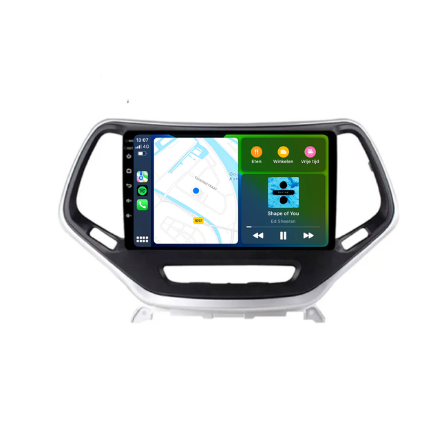 Jeep Cherokee Android 10 Autoradio | 2014 t/m 2018 | Carplay | Davilon