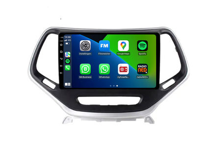 Jeep Cherokee Android 13 Autoradio | 2014 t/m 2018 | Carplay | Davilon