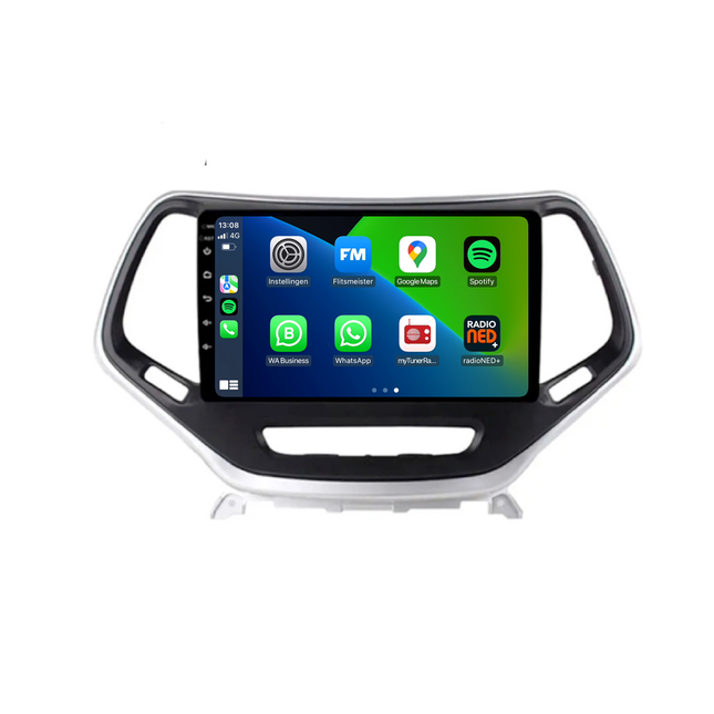 Jeep Cherokee Android 10 Autoradio | 2014 t/m 2018 | Carplay | Davilon