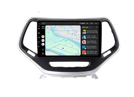 Jeep Cherokee Android 13 Autoradio | 2014 t/m 2018 | Carplay | Davilon