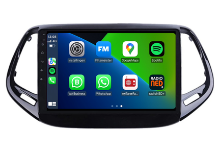 Jeep Compass | Android 13 | Autoradio | 2017 t/m 2020 | Carplay & Android Auto