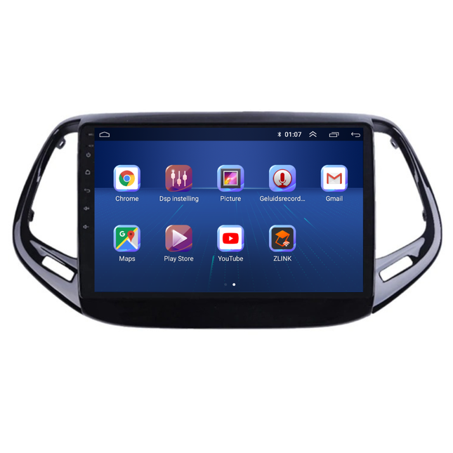 Jeep Compass | Android 13 | Autoradio | 2017 t/m 2020 | Carplay & Android Auto