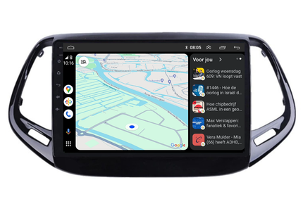 Jeep Compass | Android 13 | Autoradio | 2017 t/m 2020 | Carplay & Android Auto