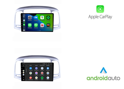 Hyundai Accent | Android 13 | Autoradio | 2007 t/m 2011 | Carplay & Android Auto