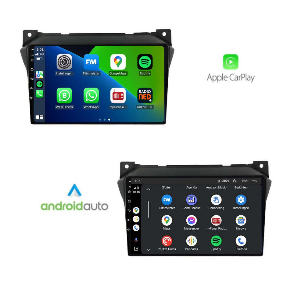 Suzuki Alto | Android 13 | Autoradio | 2008 t/m 2016 | Carplay & Android Auto