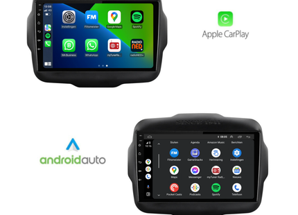 Jeep Renegade | Android 13 | Autoradio | 2014 t/m 2023 | Carplay & Android Auto