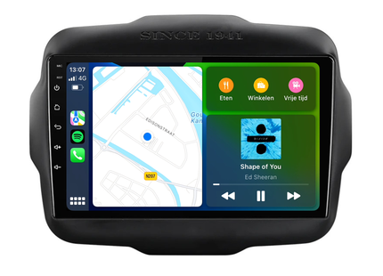 Jeep Renegade | Android 13 | Autoradio | 2014 t/m 2023 | Carplay & Android Auto