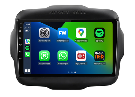 Jeep Renegade | Android 13 | Autoradio | 2014 t/m 2023 | Carplay & Android Auto
