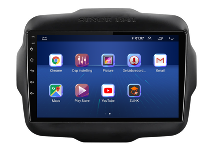 Jeep Renegade | Android 13 | Autoradio | 2014 t/m 2023 | Carplay & Android Auto