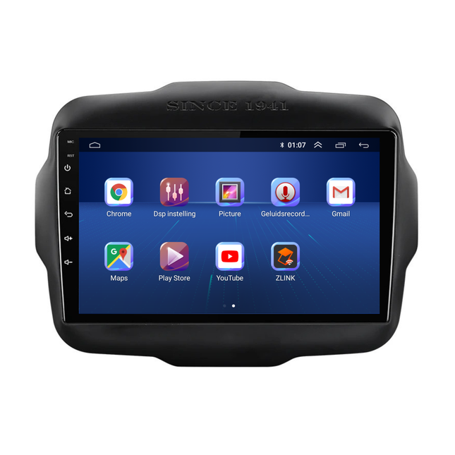 Jeep Renegade | Android 13 | Autoradio | 2014 t/m 2023 | Carplay & Android Auto