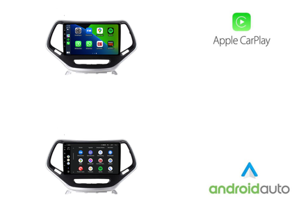 Jeep Cherokee Android 13 Autoradio | 2014 t/m 2018 | Carplay | Davilon