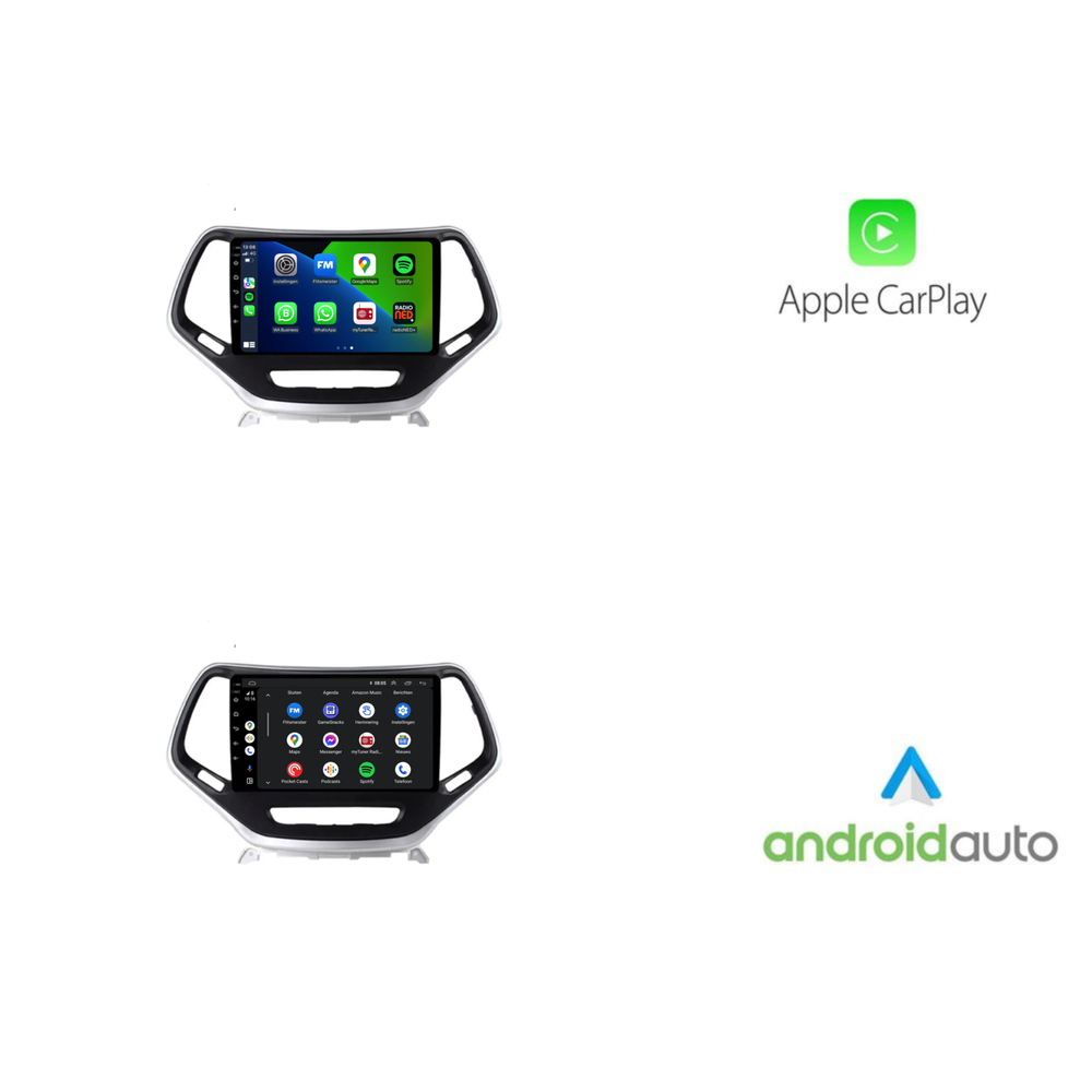 Radio para coche Jeep Cherokee Android 13 | 2014 a 2018 | carplay | davilon