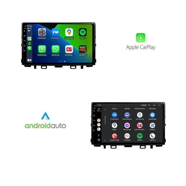 Kia Rio | Android 13 | Autoradio | 2017 t/m 2020 | Carplay & Android Auto