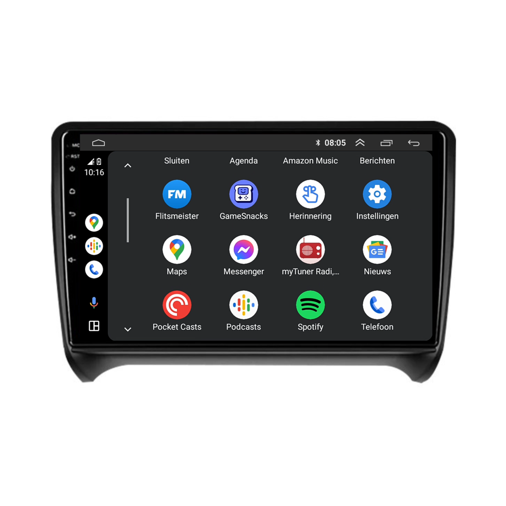 Audi TT | Android 13 | Autoradio | 2006 t/m 2014 | Carplay & Android Auto