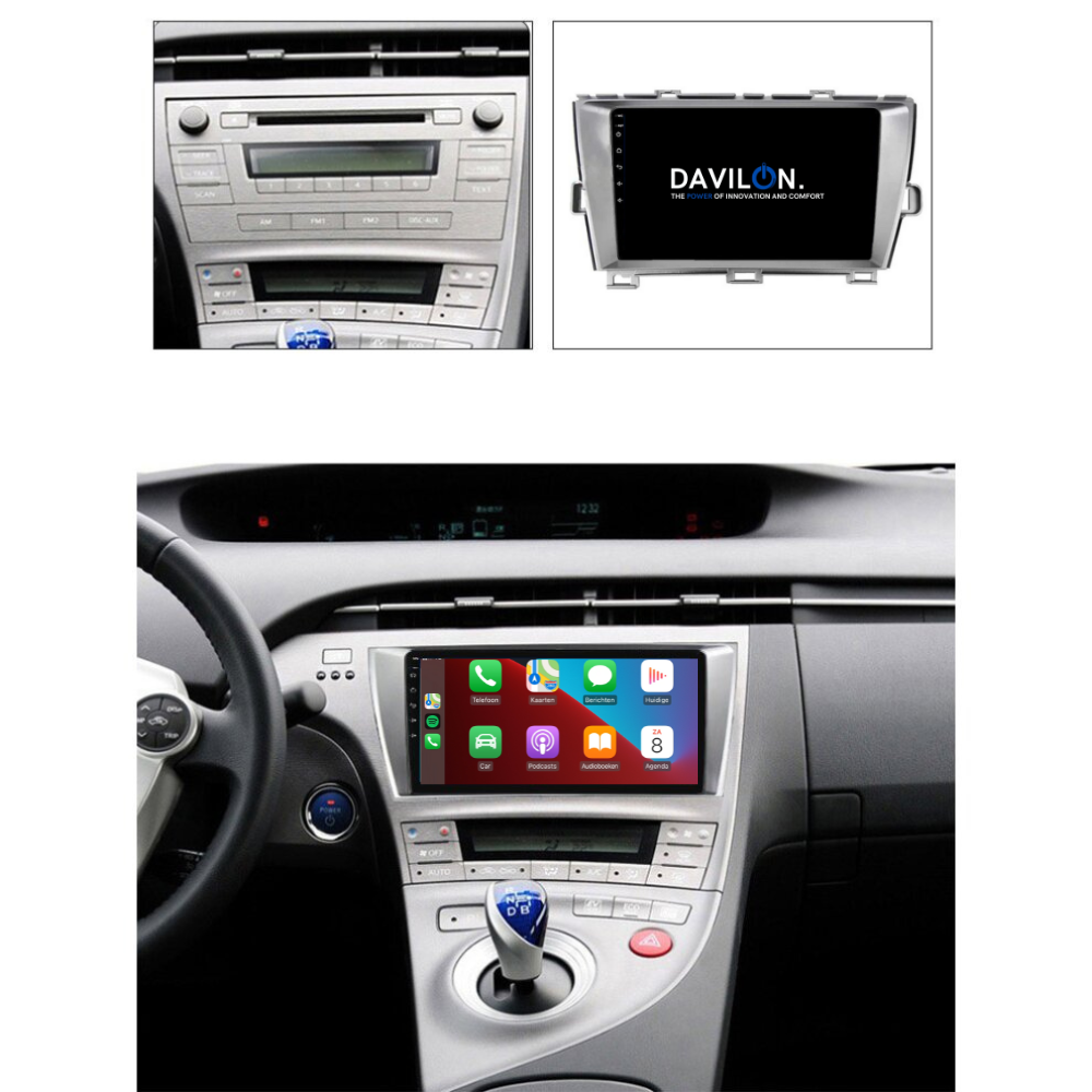 Toyota Prius | Android 13 | Car radio | 2009 to 2015 | Carplay & Android Auto