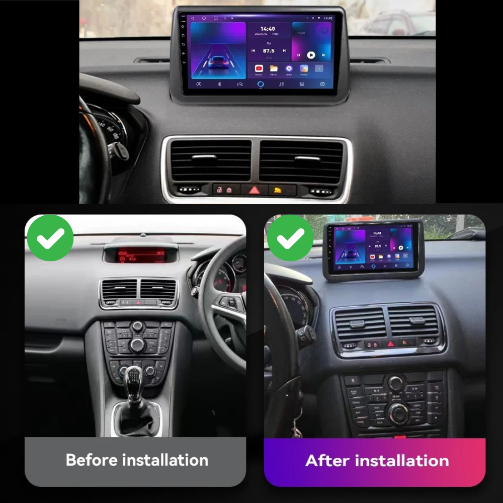 Opel Meriva | Androide 13 | Radio de coche | 2010 a 2017 | Carplay y Android Auto