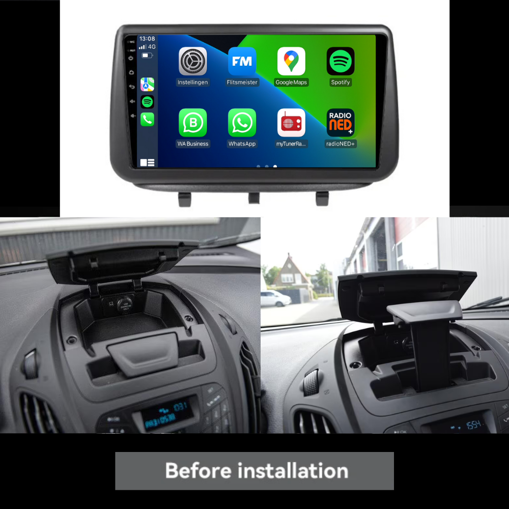Mensajero de tránsito Ford | Androide 13 | Radio de coche | 2018 a 2019 | Carplay y Android Auto
