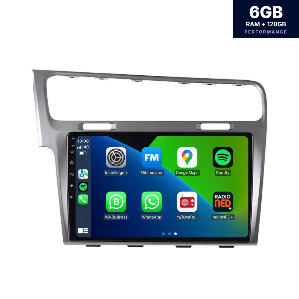 Volkswagen Golf 7 <tc>CarPlay</tc> & <tc>Android Auto</tc> autoradio | 2012 à 2020 | Android 13 | Davidon | Argent