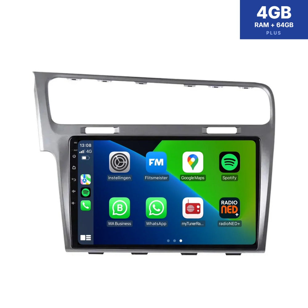 Volkswagen Golf 7 <tc>CarPlay</tc> & <tc>Android Auto</tc> autoradio | 2012 à 2020 | Android 13 | Davidon | Argent