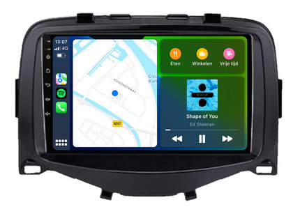 Citroën C1 | Android 13 | Autoradio | 10 INCH | 2015 t/m 2021 | CarPlay & Android auto