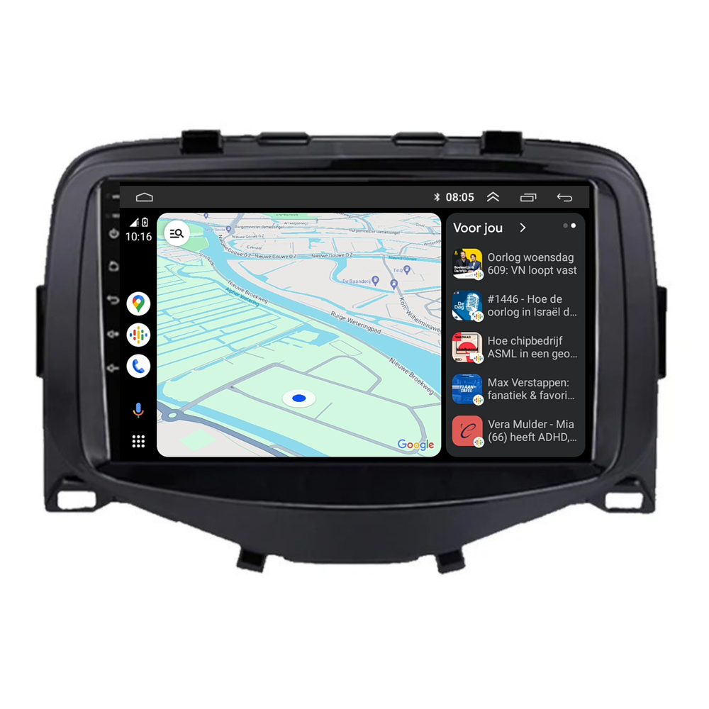 Citroën C1 | Android 13 | Autoradio | 10 INCH | 2015 t/m 2021 | CarPlay & Android auto