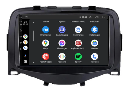 Citroën C1 | Android 13 | Autoradio | 10 INCH | 2015 t/m 2021 | CarPlay & Android auto