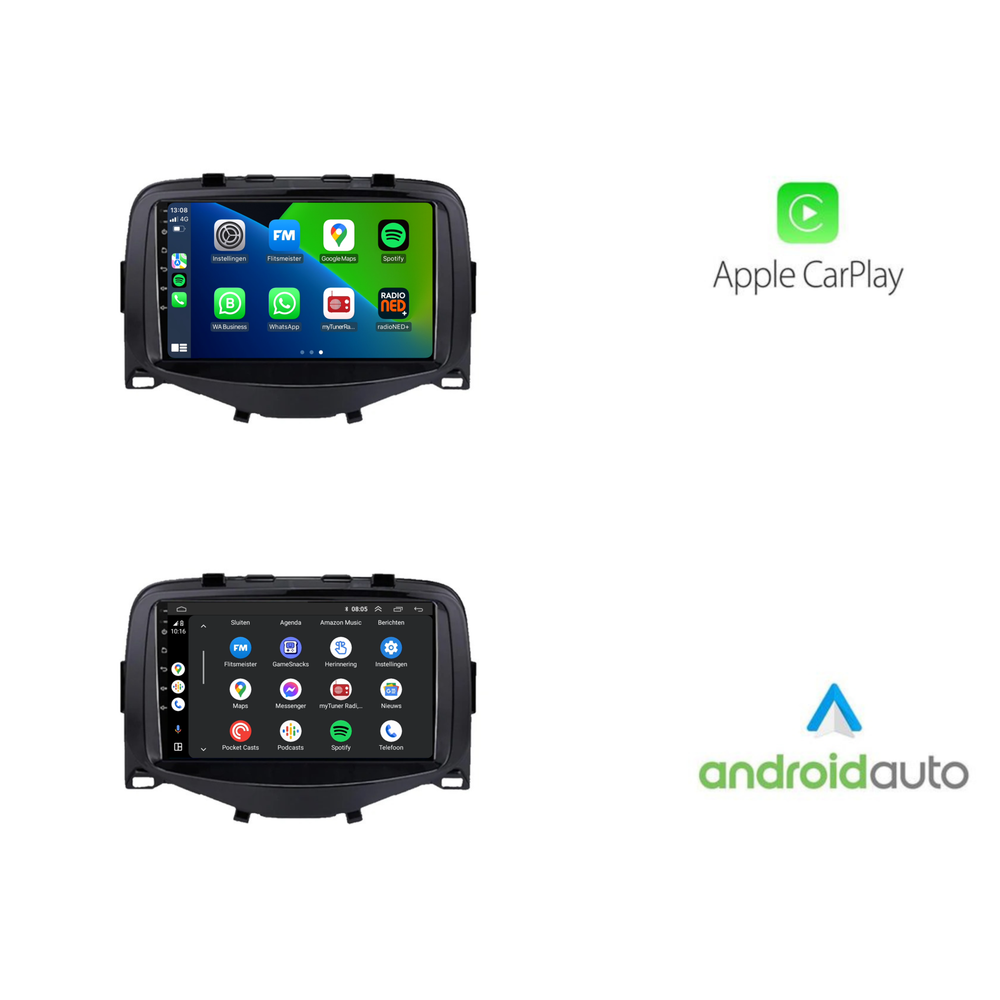 Citroën C1 | Android 13 | Autoradio | 10 INCH | 2015 t/m 2021 | CarPlay & Android auto