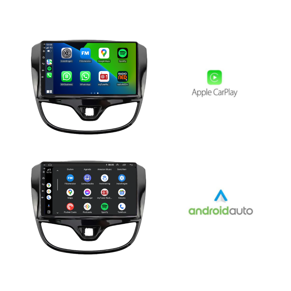 Radio para coche Opel Karl CarPlay | 2016 a 2020 | androide 13