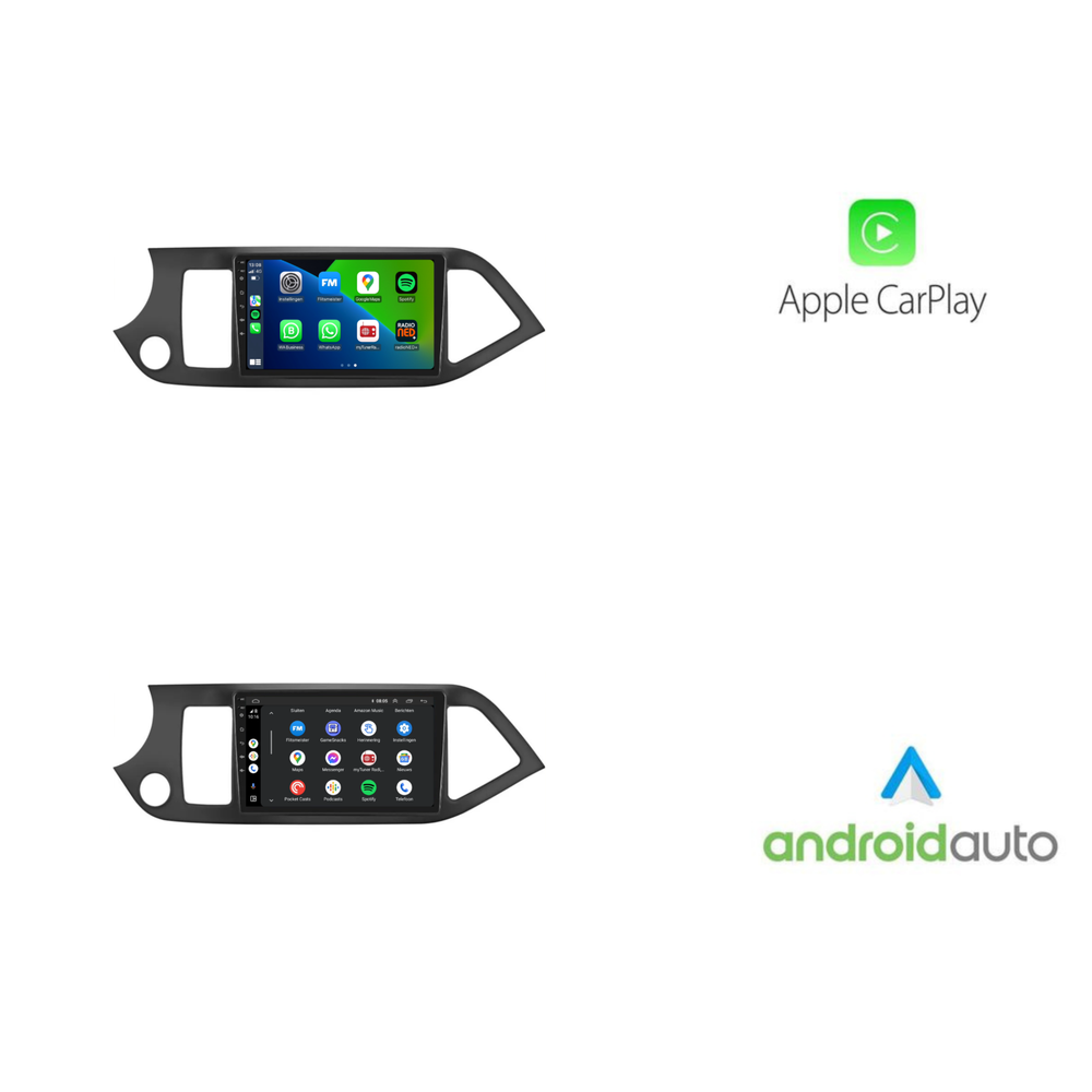 Kia Picanto Android 13 autoradio CarPlay Android Auto 2011-2016