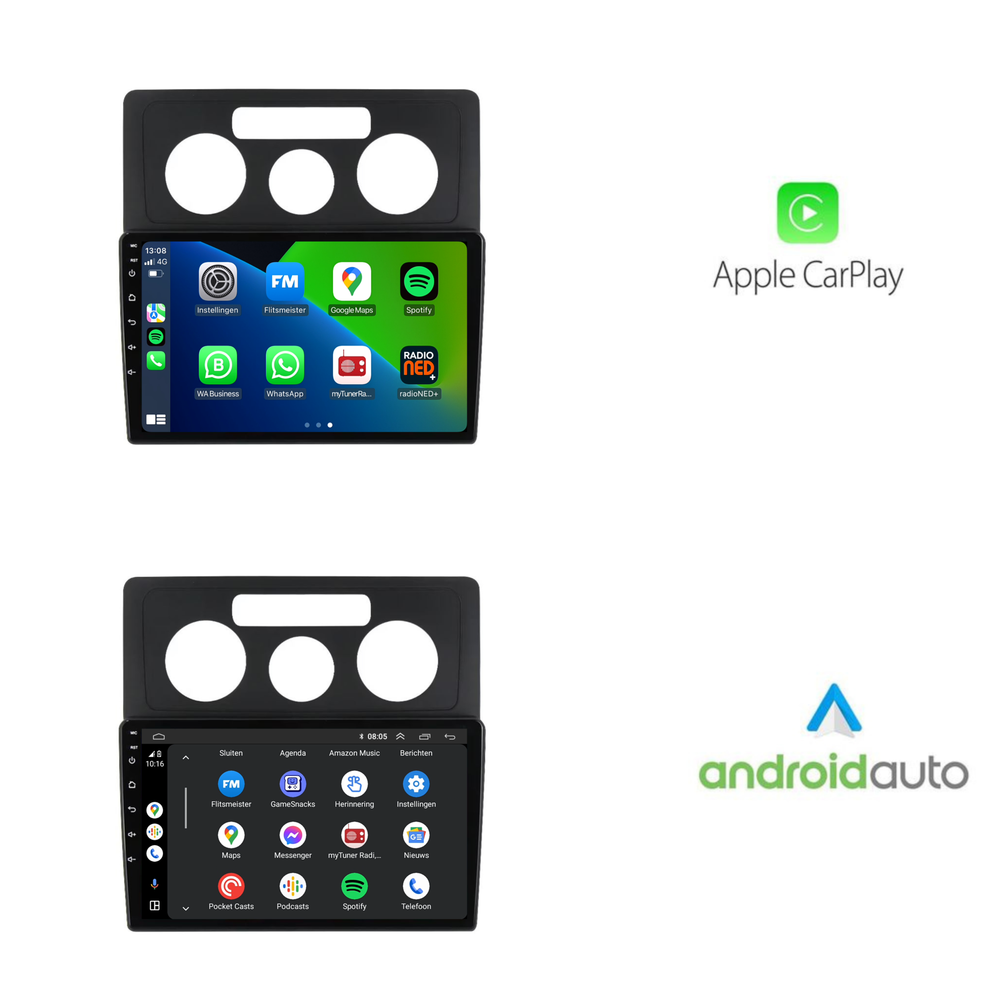 Volkswagen Caddy | Androide 13 | Radio de coche | 2004 a 2010 | Carplay y Android Auto