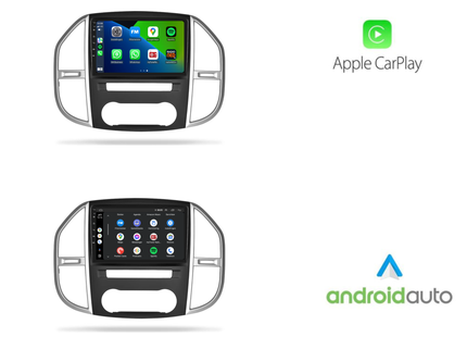 Mercedes Vito | Android 13 l Autoradio | 2015 t/m 2024 | Carplay & Android Auto